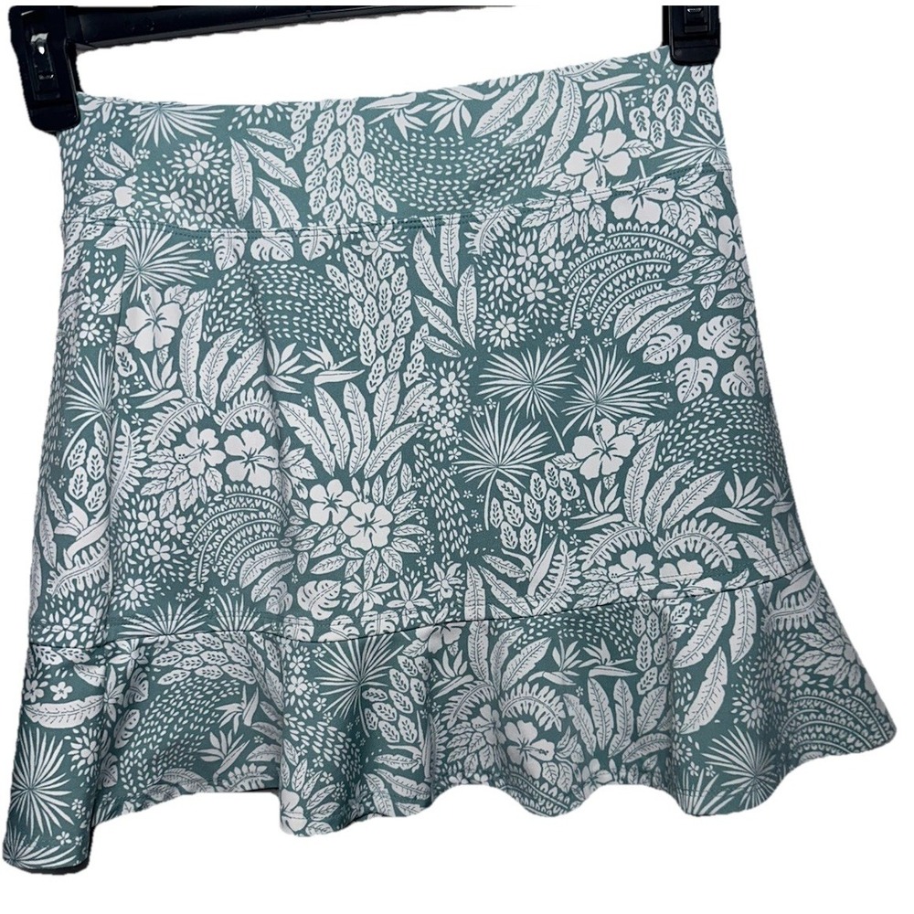 Tommy Bahama Golf Tennis Skort Skirt Size XS Green Tropical‎ Floral Print